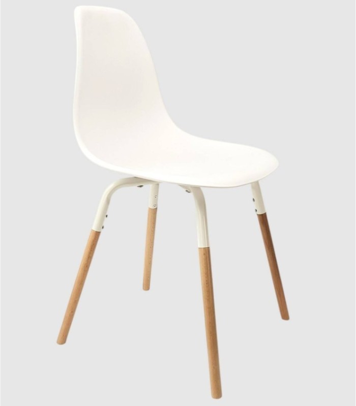 Set van 4 witte Phenix-stoelen