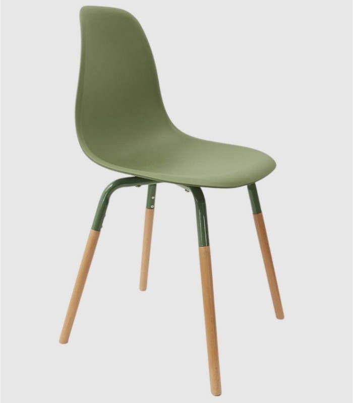 Set of 4 Phenix green chairs