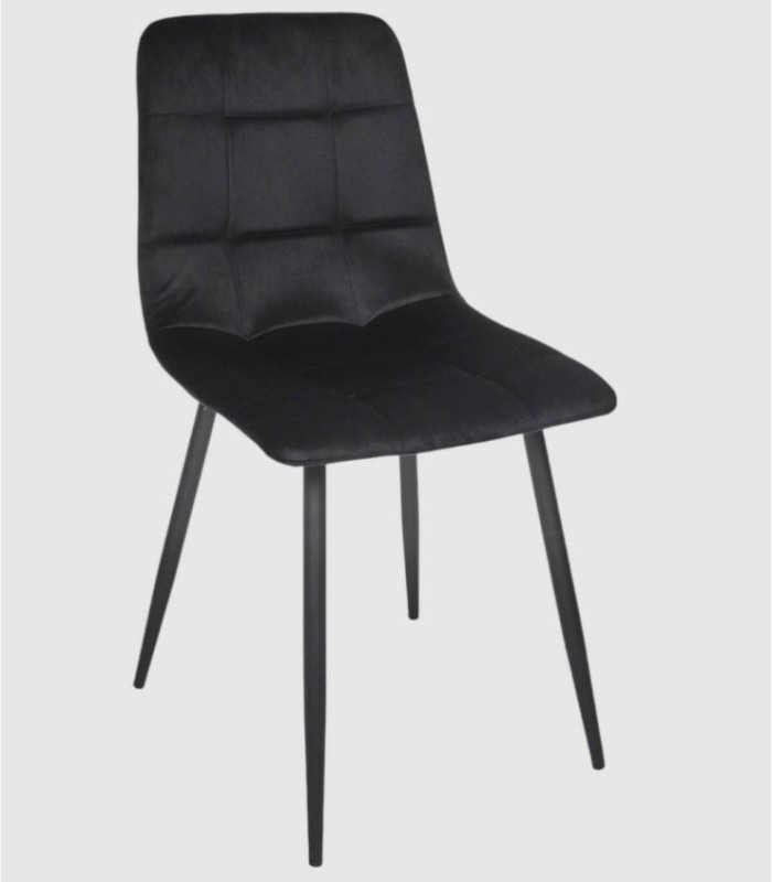Set van 4 zwarte Mateo-stoelen