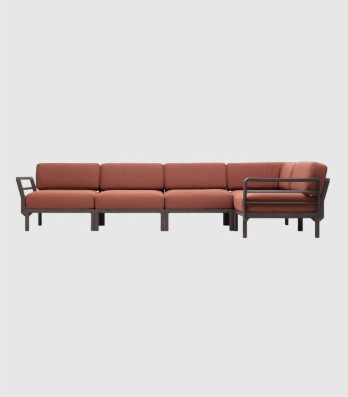 Maximo 5-seater sofa, terra cannella