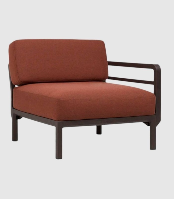 Sofá Maximo modular elemento lateral terra