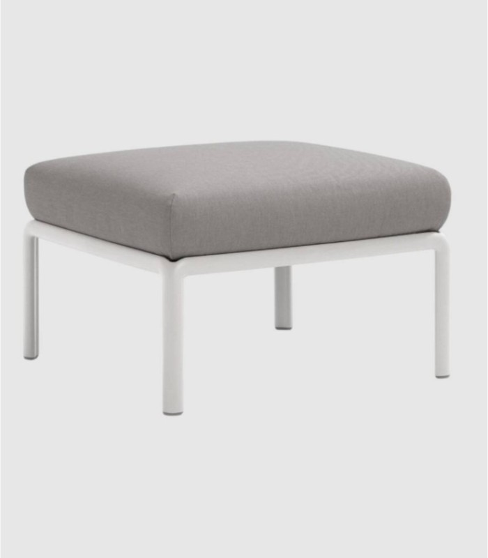 Puff del sofá modular Komodo bianco grigio