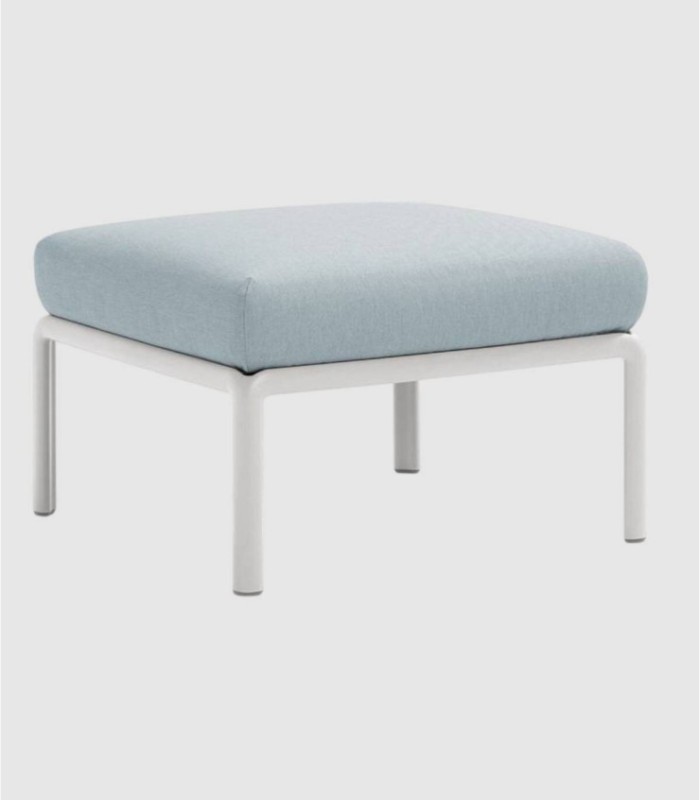 Puff del sofá modular Komodo bianco ghiaccio