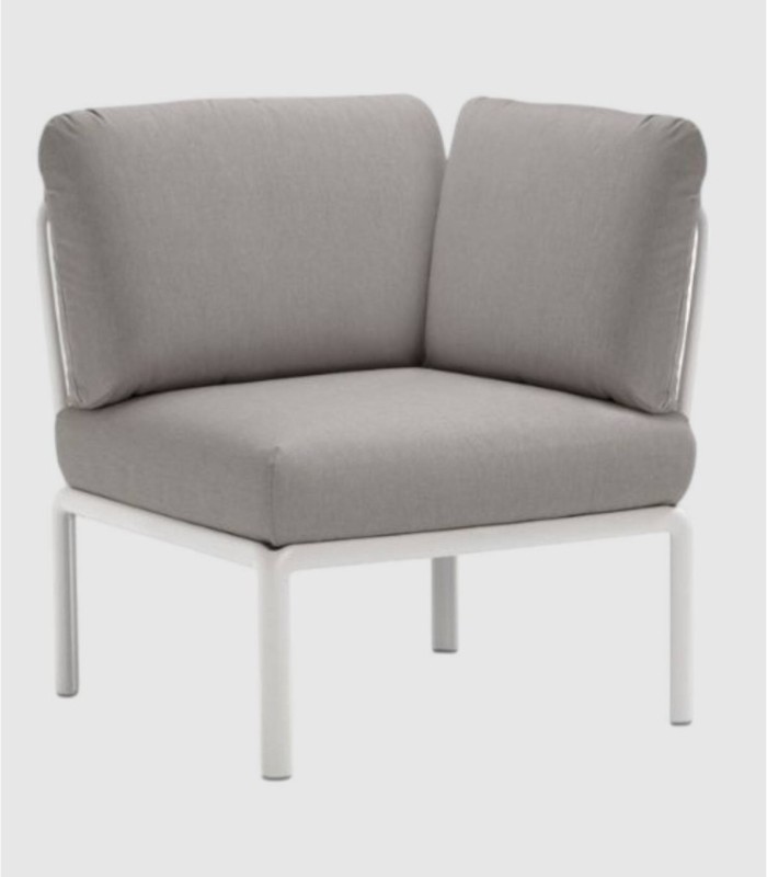 Sofá Komodo elemento angulo bianco grigio