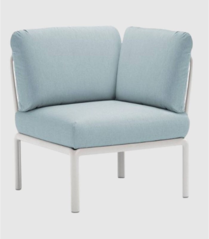 Sofá Komodo elemento angulo bianco ghiaccio