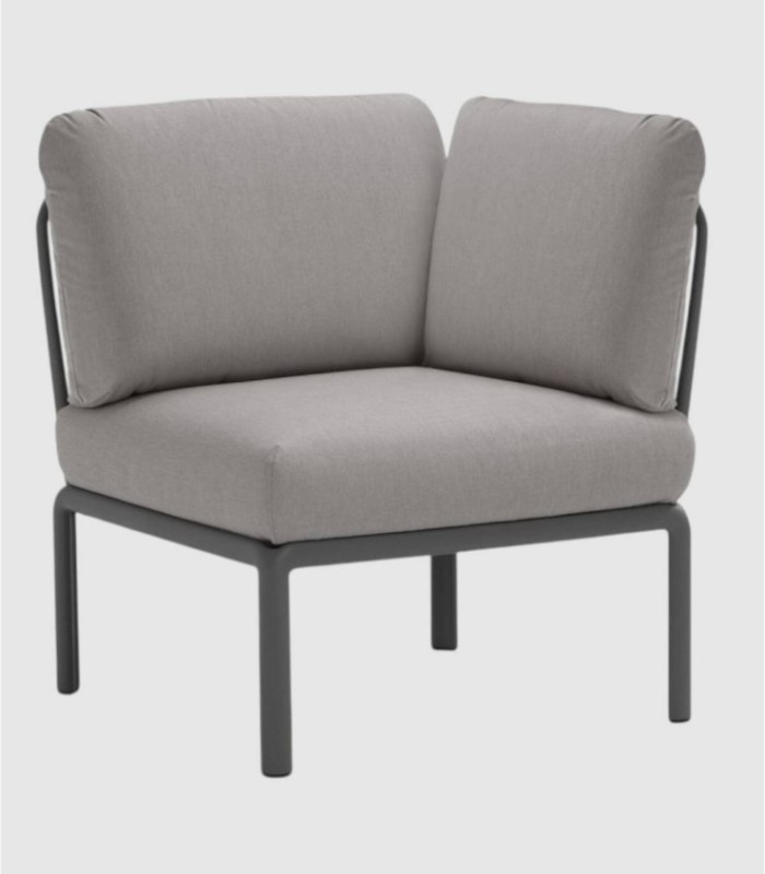 Sofá Komodo elemento angulo antracite grigio