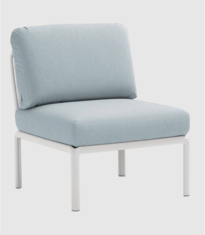 Sofá Komodo elemento central bianco ghiaccio