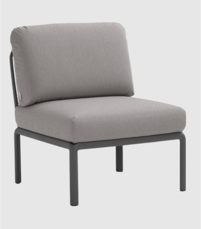 Komodo sofa central element anthracite grigio