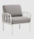 Sillón Komodo bianco grigio