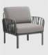 Sillón Komodo antracite grigio