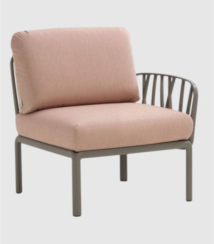 Sofá Komodo elemento terminal tortora quarzo