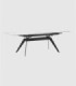 Mesa extensible rectangular Nuoro blanco negro