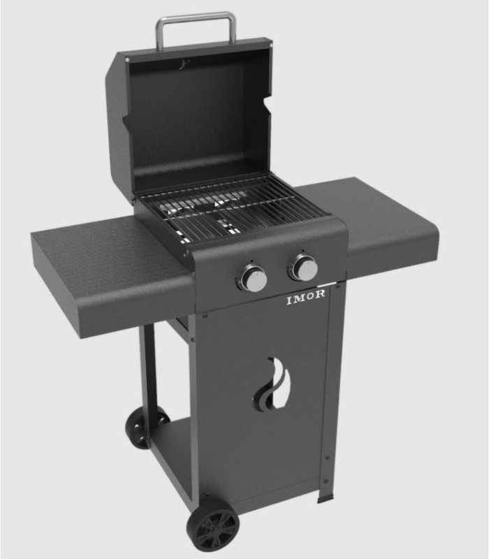 Pereda wheeled gas barbecue