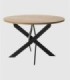 Mesa de comedor redonda Tarply negro