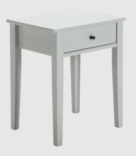 Mesita un cajón Merkes gris