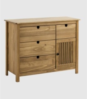 Cómoda 4 cajones y 1 puerta Lanzet madera
