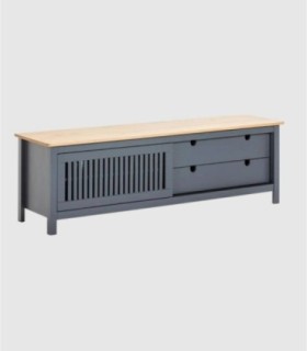 Mueble TV 2 cajones y 1 puerta Lanzet antracita