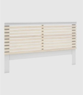 Cabezal Munet blanco madera