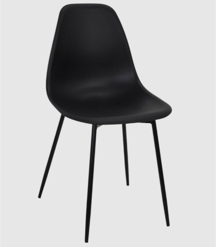 Set van 6 zwarte Gustav-stoelen