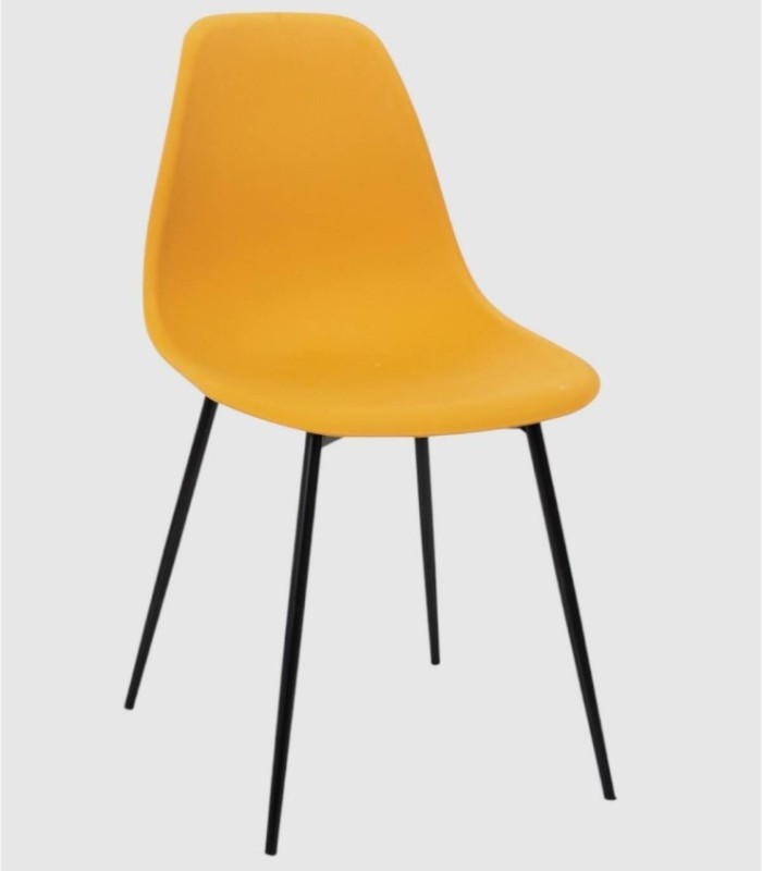 Set of 6 Gustav yellow chairs