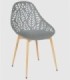 Set 4 sillas exterior Lucena gris
