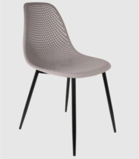 Set van 4 grijze Hans-stoelen