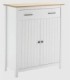 Mueble auxiliar 2 puertas y 1 cajón Dangal blanco