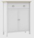 Mueble auxiliar 2 puertas y 1 cajón Nampas blanco