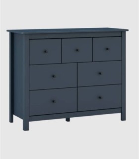 Cómoda 7 cajones Nampas azul