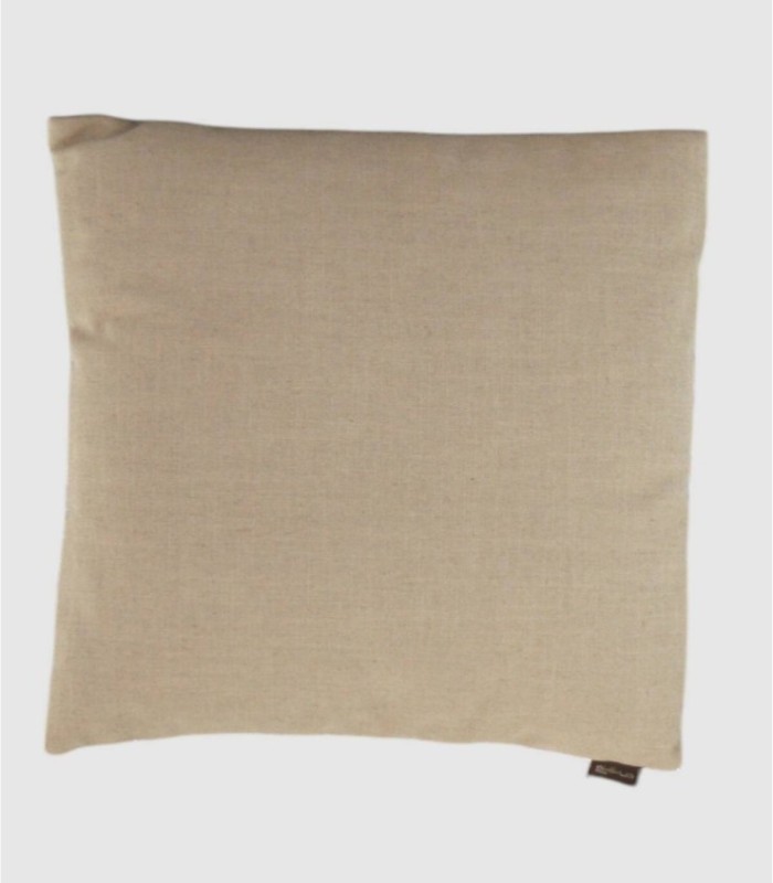 Cojín relleno de fibra cuadrado Grace lino