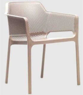 Kabul chair with taupe arms
