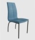 Silla tapizada azul Niza