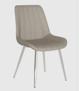Silla cromada perla Estambul