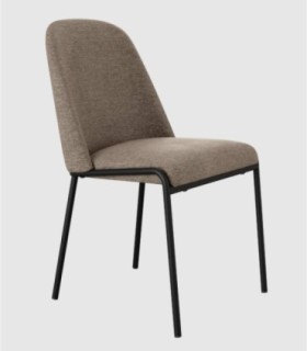 Silla tapizada marrón Atlanta