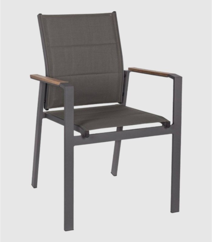 Silla C-BR  Kubik aluminio negra