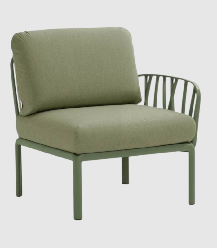 Sofá Komodo elemento terminal agave giungla