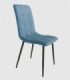 Silla tapizada azul Lisboa