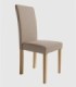 Silla tapizada marrón Viena