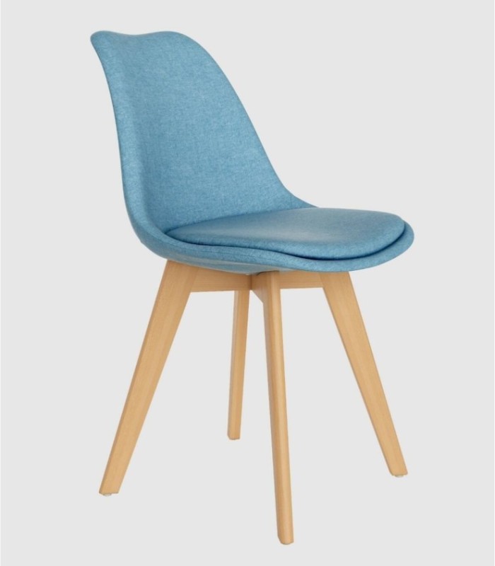 Set van 4 Amsterdamse blauwe stoelen