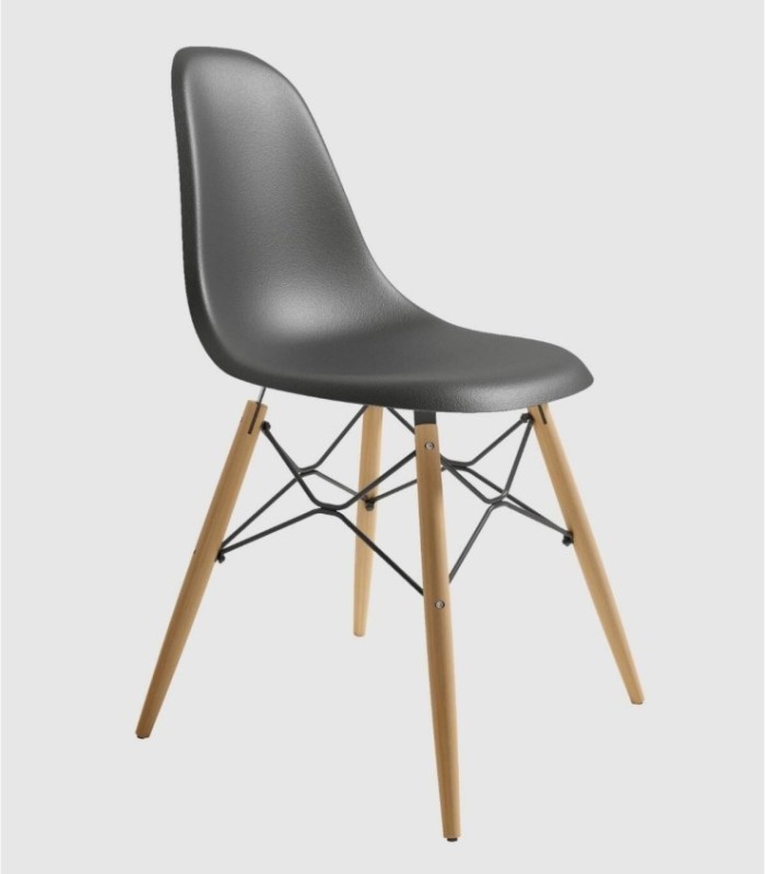 Set van 4 Münchense grafietstoelen