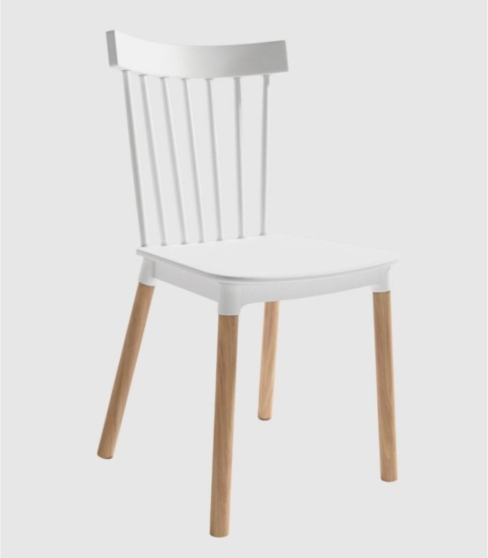 Set of 4 Dublin white chairs