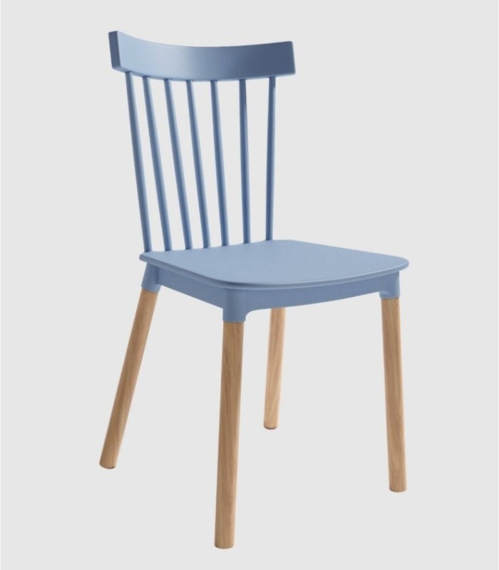Set of 4 Dublin blue chairs
