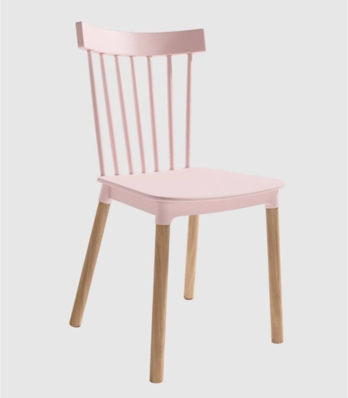 Set of 4 pink Dublin chairs
