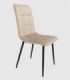 Silla tapizada beige Lisboa