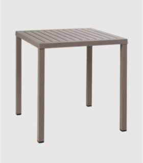 Mesa cuadrada pequeña Cube tortora