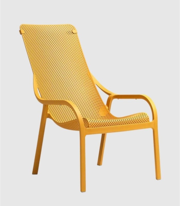 NET LOUNGE ARMCHAIR, SENAPE CHAIR / LOUNGE COLOR