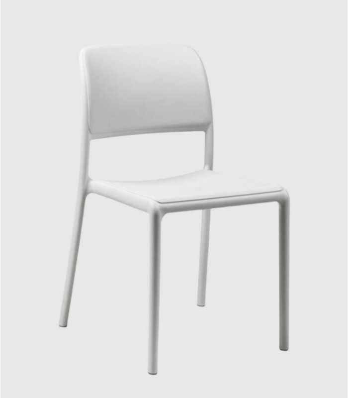 Riva white plastic chair