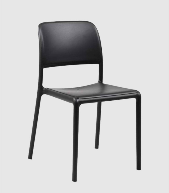 Riva plastic chair, anthracite