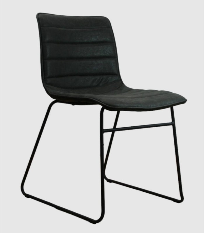 Silla tapizada negro Brooklyn