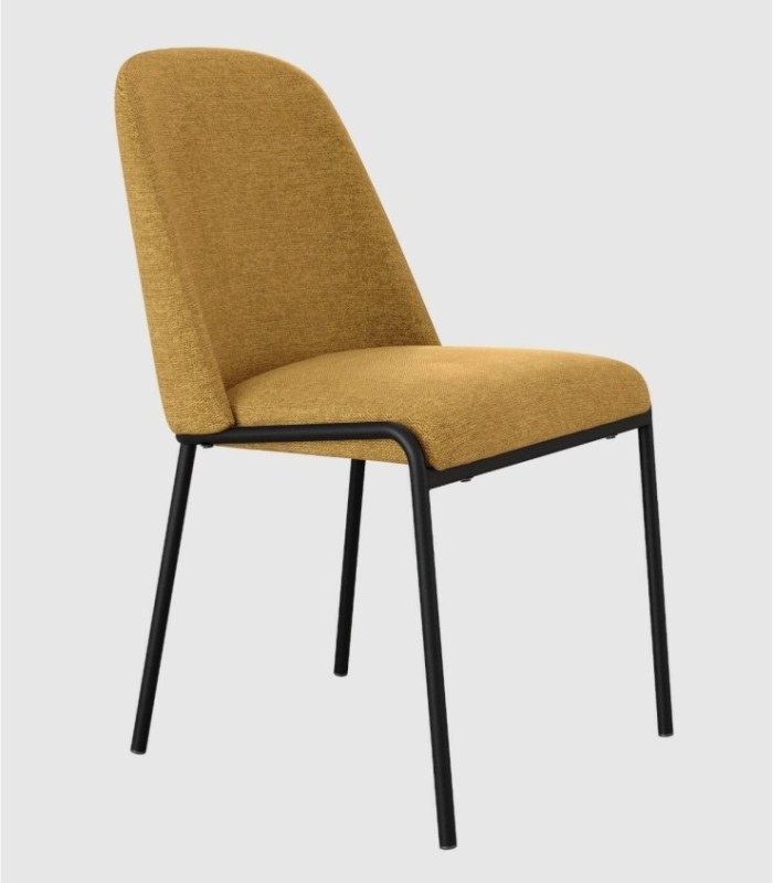 Silla tapizada mostaza Atlanta